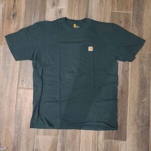Green Carhartt Essential Pocket T Shirt